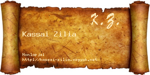 Kassai Zilia névjegykártya